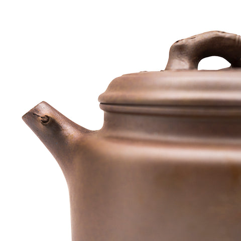 Bamboo, Plum, and Han Tile yixing clay woodfired teapot # 94818