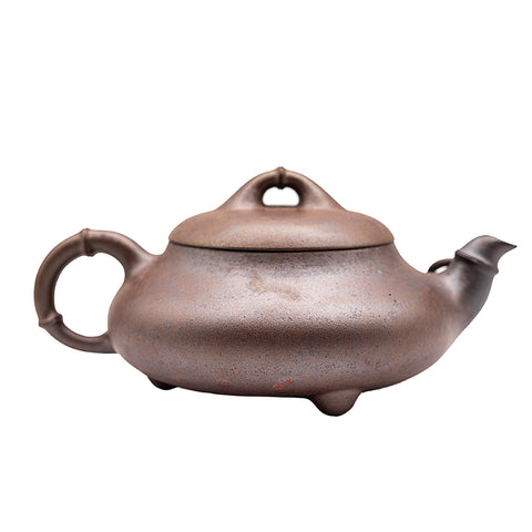 Bamboeblad Platte Jade Yixing klei houtgestookte theepot # 94820