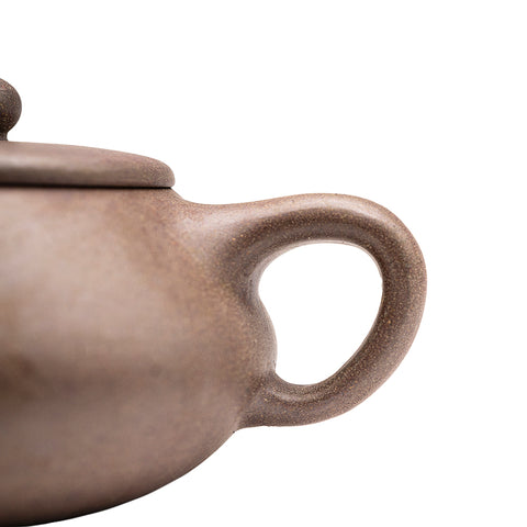 flat jade yixing clay woodfired teapot # 94823