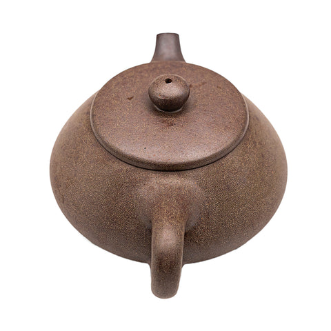 flat jade yixing clay woodfired teapot # 94823