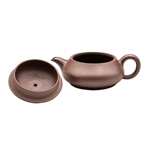 Zisha Flat Jade yixing clay woodfired teapot # 94825