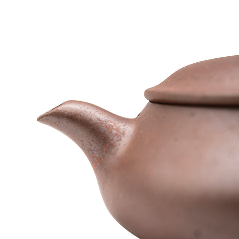 Zisha Flat Jade yixing clay woodfired teapot # 94825
