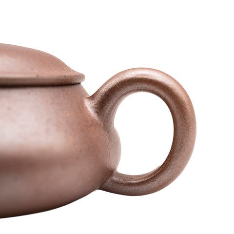 Zisha Flat Jade yixing clay woodfired teapot # 94825