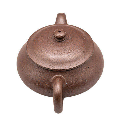 Zisha Flat Jade yixing clay woodfired teapot # 94825