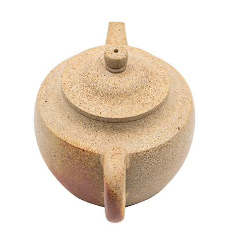 Han flat yixing clay woodfired teapot # 94831