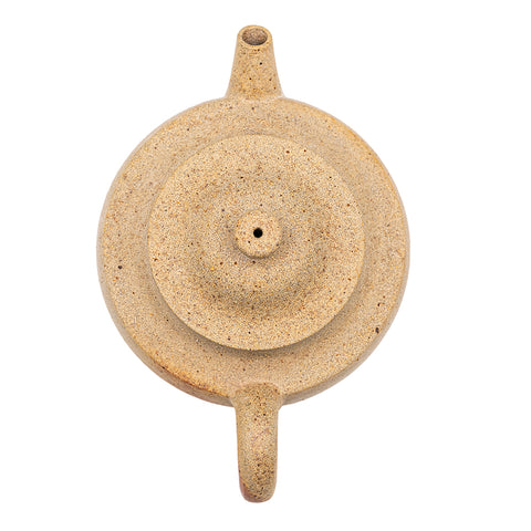 Han flat yixing clay woodfired teapot # 94831