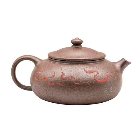 Fairy Flat yixing clay woodfired teapot # 94838