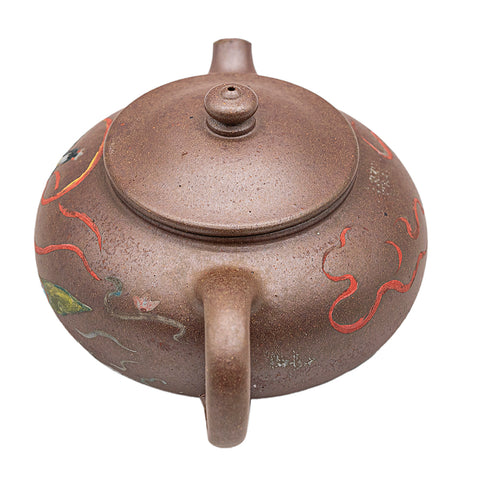 Fairy Flat yixing clay woodfired teapot # 94838