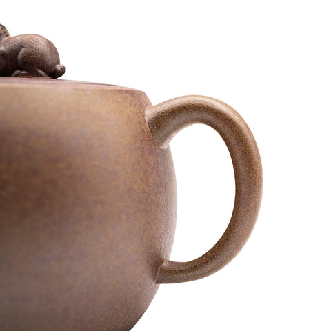 Beast Twist yixing clay woodfired teapot # 94844