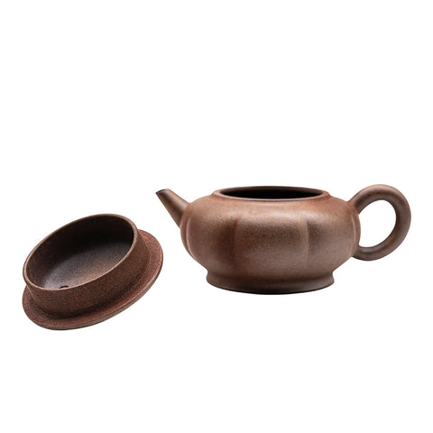 Pumpkin yixing clay woodfired teapot # 94845