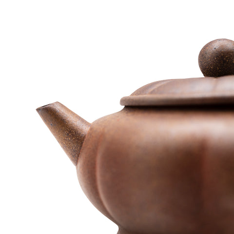 Pumpkin yixing clay woodfired teapot # 94845