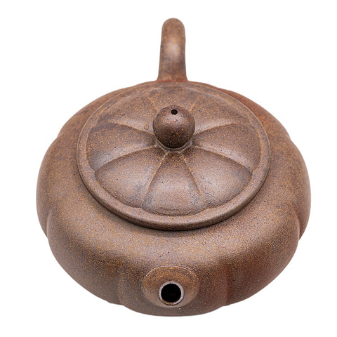 Pumpkin yixing clay woodfired teapot # 94845