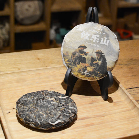 Youle Mountain raw puer tea,  Moychay (Harvest 2022, pressed in 2023) 100g
