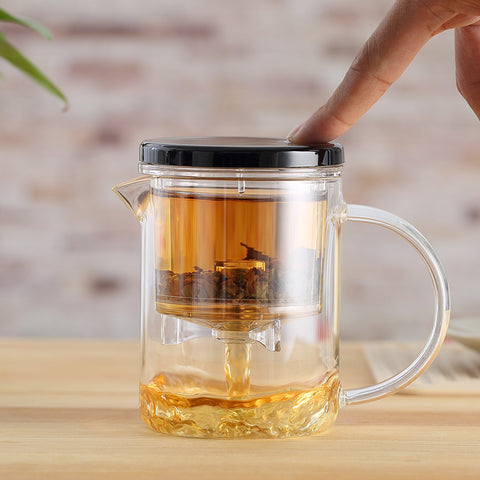 Convenient Glass Teapot with infuser 350 ml # 22867