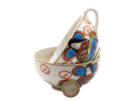 Cups set, Satsuma, Japan, vintage #93059