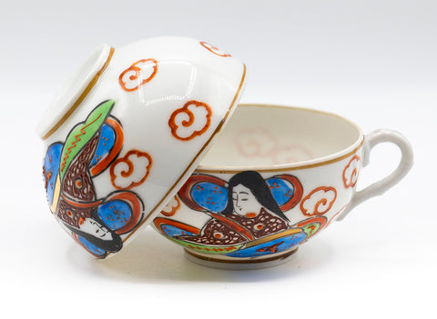 Cups set, Satsuma, Japan, vintage #93059