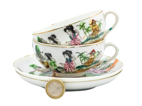 Vintage Japanese porcelain cups # 93188