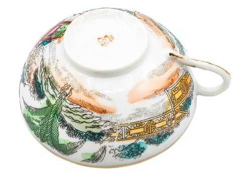 Vintage Japanese porcelain cups # 93188