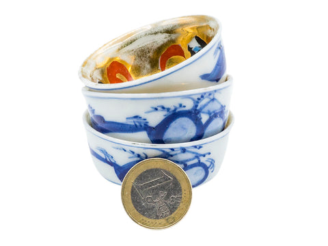 Set of Vintage Japanese handpainted cups, beginning of XX century # 93190