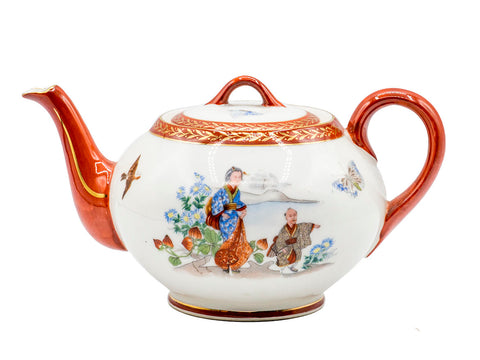 Japanische Vintage-Teekanne aus Porzellan Nr. 93213