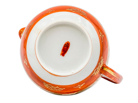 Japanisches Porzellan handbemaltes Vintage-Top Nr. 93221