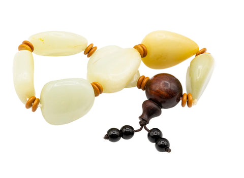 Hotan Jade Bracelet (pebbles) # 93128