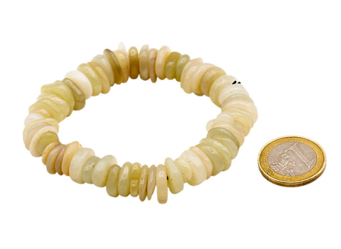 White Hotan Jade Bracelet  # 93136