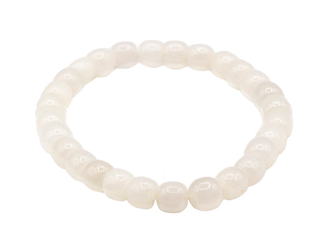 Hotan white jade Bracelet  # 93140
