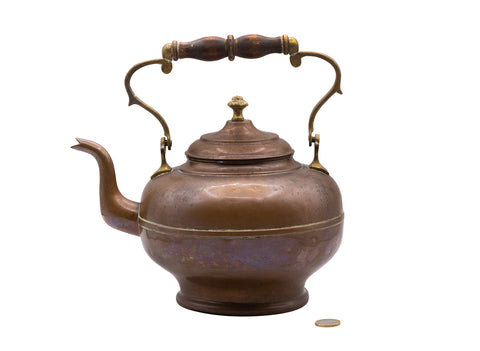 Vintage copper decorative teapot # 93142