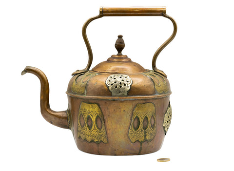 Vintage copper decorative teapot # 93154