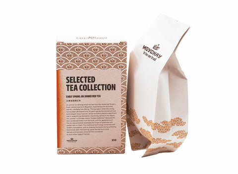 Zwarte Thee Vroege Lente Jin Junmei, Chinese thee uit Tongmu, Wuyi-gebergte, provincie Fujian (Rode Thee), 35g