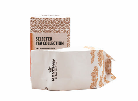 Zwarte Thee Vroege Lente Jin Junmei, Chinese thee uit Tongmu, Wuyi-gebergte, provincie Fujian (Rode Thee), 35g