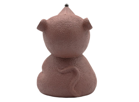 Lucky brown rat with the coin Teapet # 91065