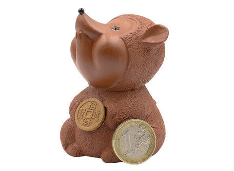 Lucky rat with the coin Teapet # 91066