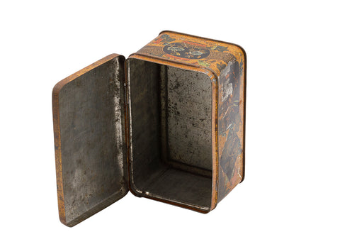 Nederlandse antieke blikken theedoos # 93706