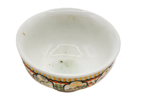 Handbeschilderde houtgestookte Jingdezhen porseleinen theekop, transparante glazuur # 93707