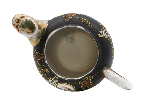 Satsuma handgemaakte handbeschilderde Japanse porseleinen theepot met goud # 93721