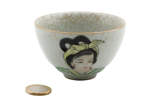 Geyao cracle glazuur Chinese Dehua keramische handbeschilderde theekop # 93732