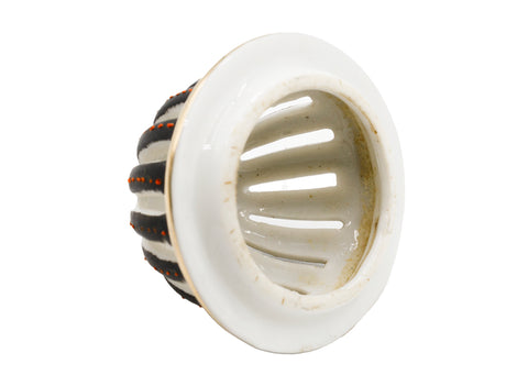 Japanese satsuma vintage porcelain hand-painted incense burner vessel  # 93738