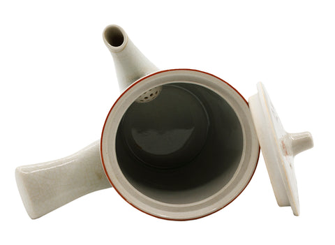 Japanese vintage tea set, one teapot and six cups, ceramics  # 93747