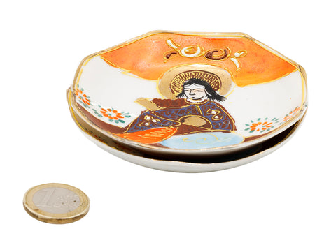 Satsuma Japanse handbeschilderde porseleinen mini-bordjes set # 93751