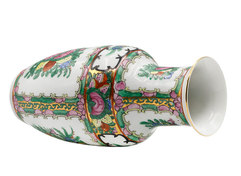 Chinese vintage vase decale / hand painted # 93755