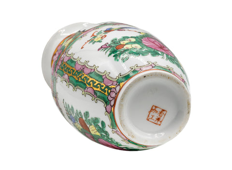 Chinese vintage vase decale / hand painted # 93755