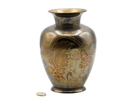 Indiase metalen vaas # 93757