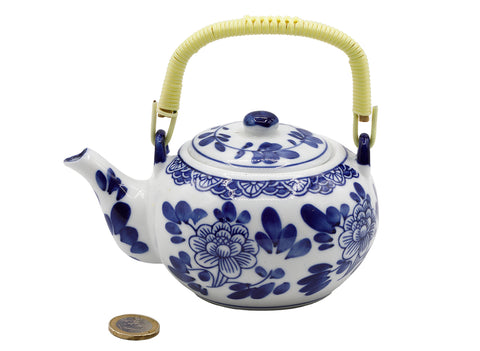 Chinese blauw-witte porseleinen theepot # 93768
