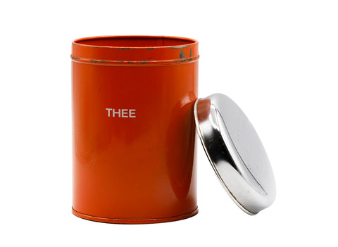 Vintage tea can, Dutch "thee" sign  # 93770