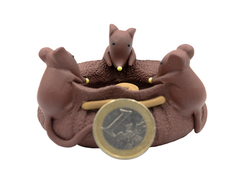 Fortune Mouses with Wealth bag Teapet # 91129