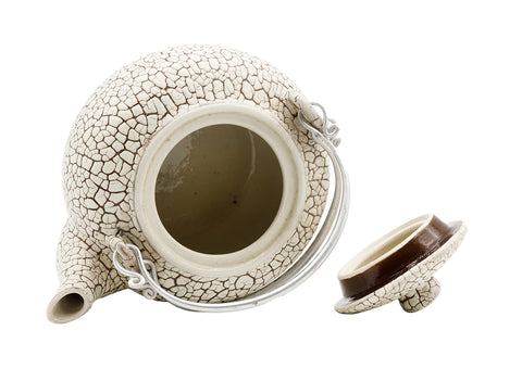 Chinese theepot met aluminium handvat # 93774