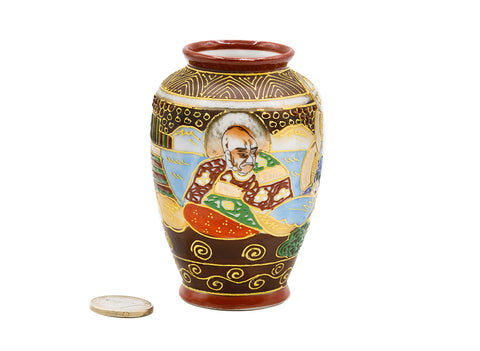 Satsuma Japanese hand painted porcelain vase  # 93775