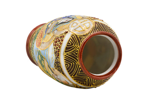 Satsuma Japanese hand painted porcelain vase  # 93775